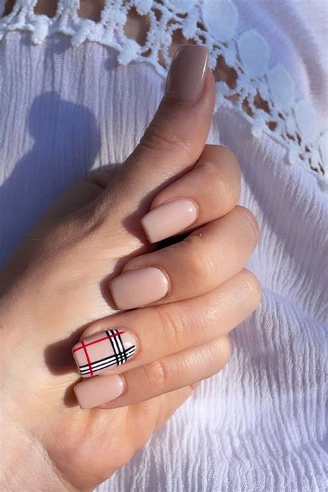 burberry acrylic nails|burberry nail strips.